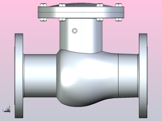 H44H-64钢制旋启式止回阀[H44H-64]200右视缩略图