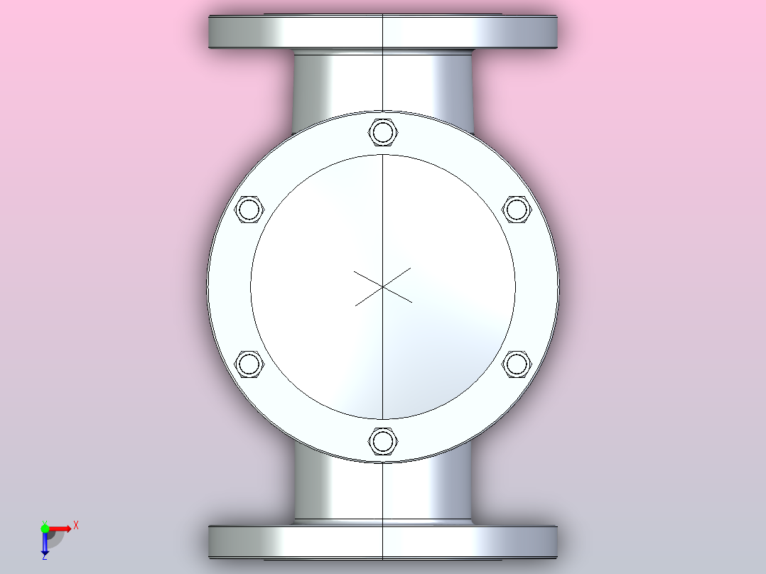 H44H-64钢制旋启式止回阀[H44H-64]200俯视图
