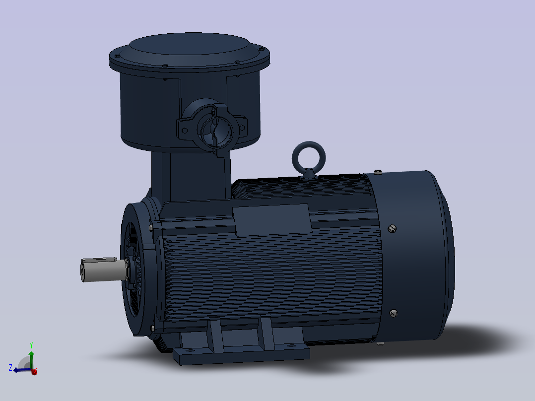 三相异步电动机YB3-112M-(2,4,6,8)主视图