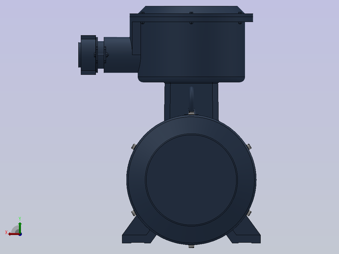 三相异步电动机YB3-112M-(2,4,6,8)后视图