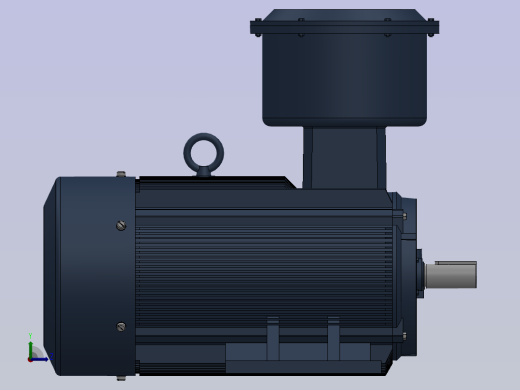 三相异步电动机YB3-112M-(2,4,6,8)左视缩略图