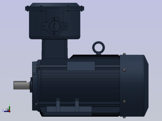 三相异步电动机YB3-112M-(2,4,6,8)右视缩略图