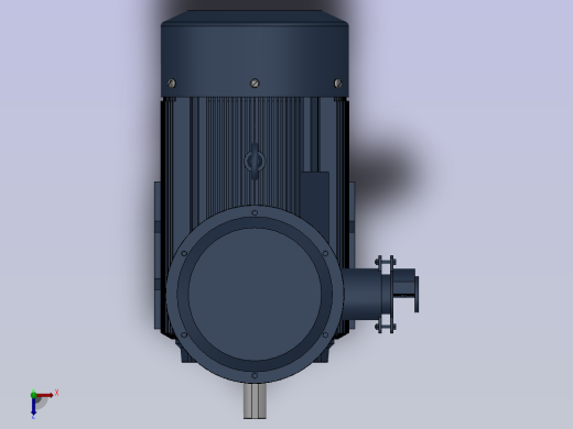 三相异步电动机YB3-112M-(2,4,6,8)俯视缩略图