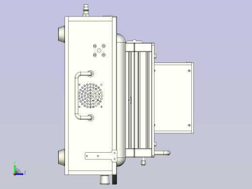 一款FCT测试治具3D模型左视缩略图