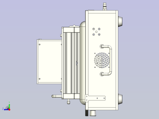 一款FCT测试治具3D模型右视缩略图