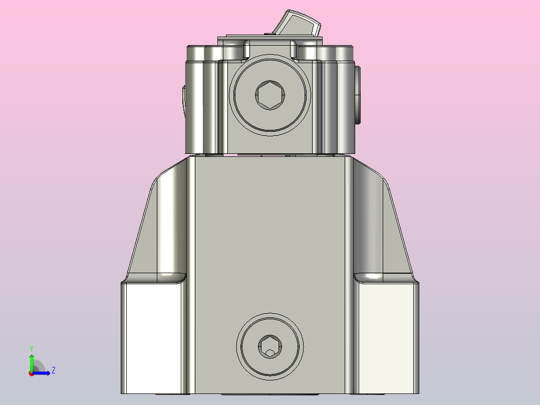 DR先导式减压阀（30系列）-板式连接[DR20-Y]左视图