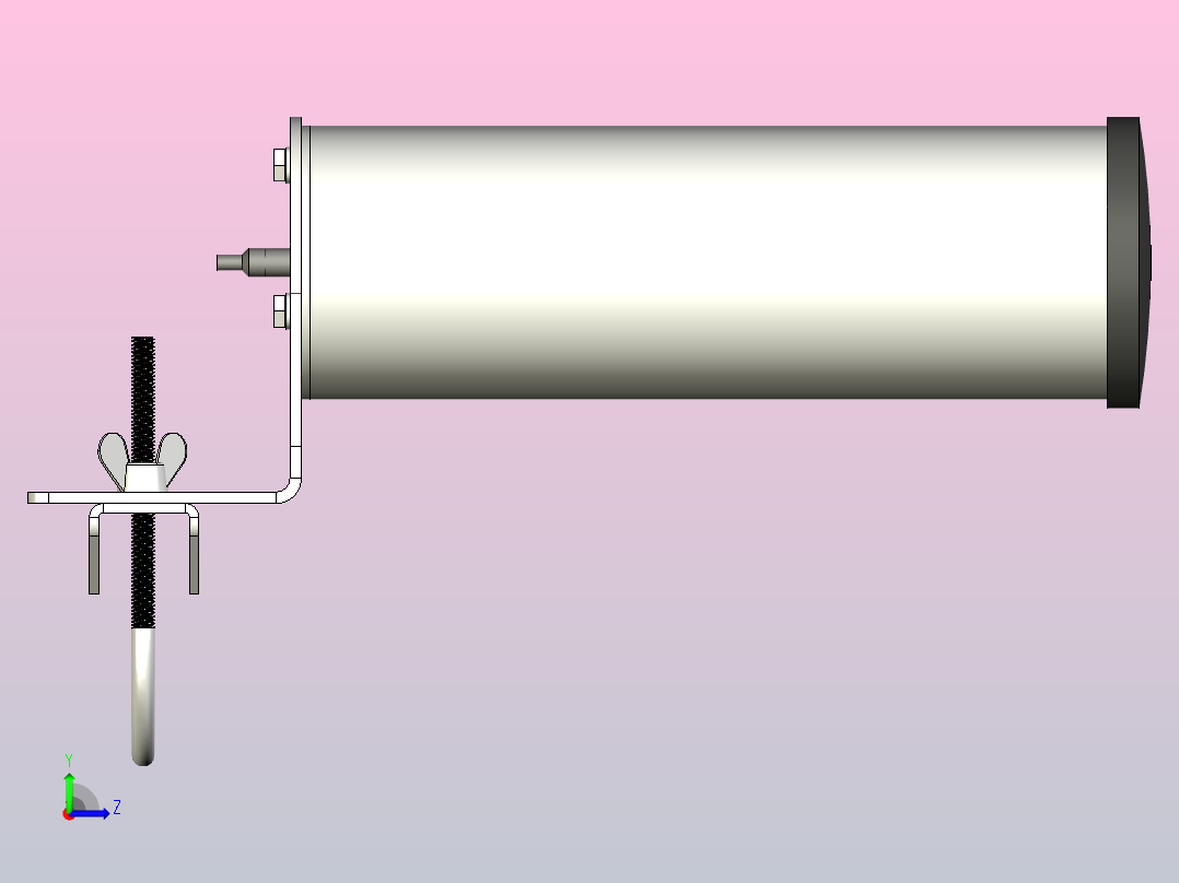 多频段天线左视图