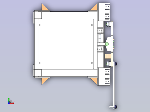 双轨印花机中间组件前视缩略图
