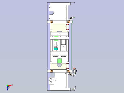 双轨印花机中间组件俯视缩略图