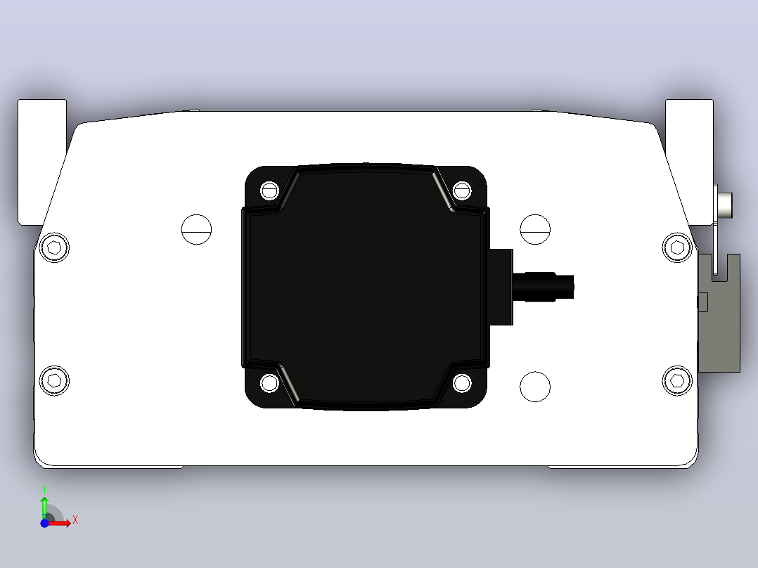 SYS22-250-BC-750W+煞車滚珠花健、支撑座、滚珠丝杠、交叉导轨、直线模组前视图