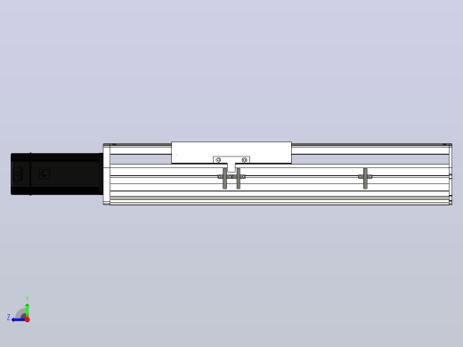 SYS22-250-BC-750W+煞車滚珠花健、支撑座、滚珠丝杠、交叉导轨、直线模组右视缩略图