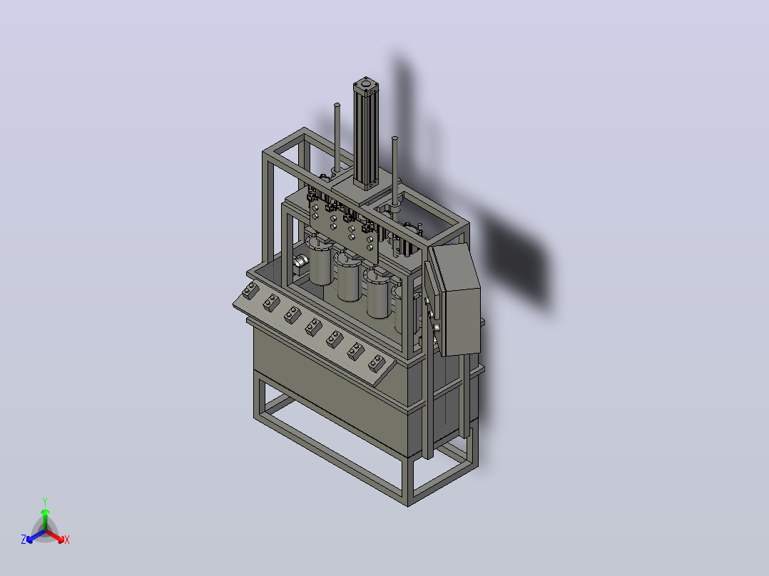 不锈钢储罐泄漏测试机ss-tank-leakage-testing-machine--stp主视图