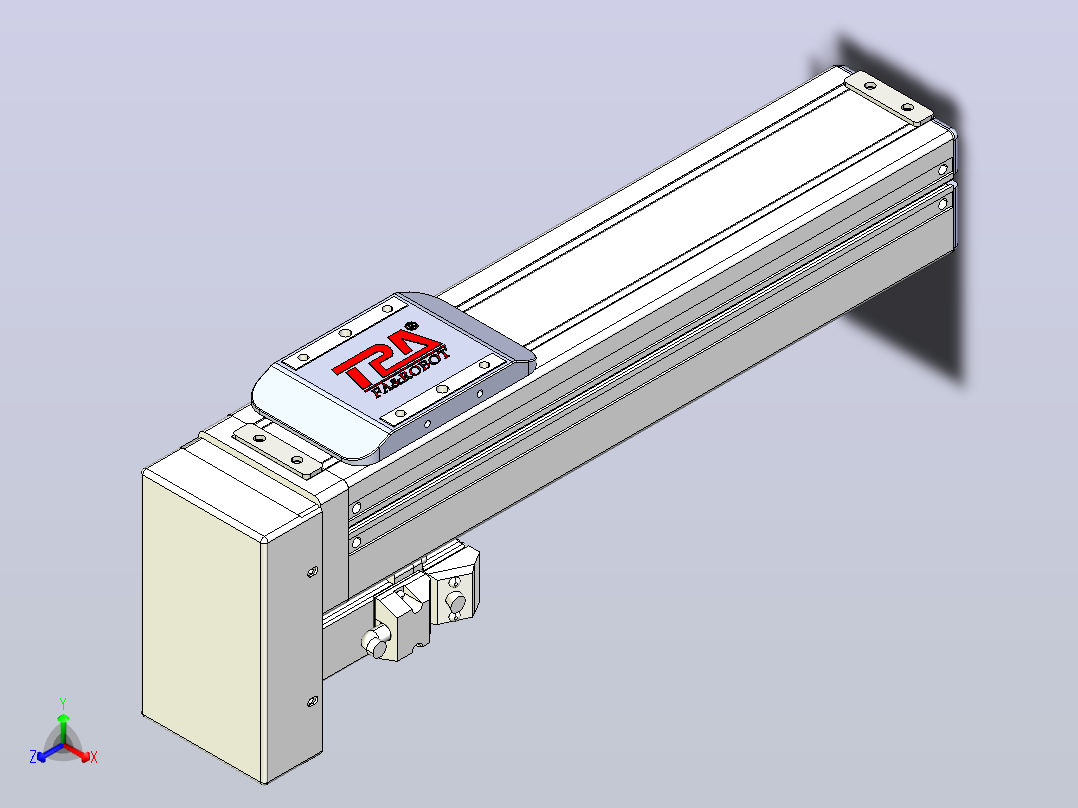 滚珠丝杠直线轴带导轨全封闭TPA-HCR-65S-1610C-L200-MP-C-P10-N3主视图
