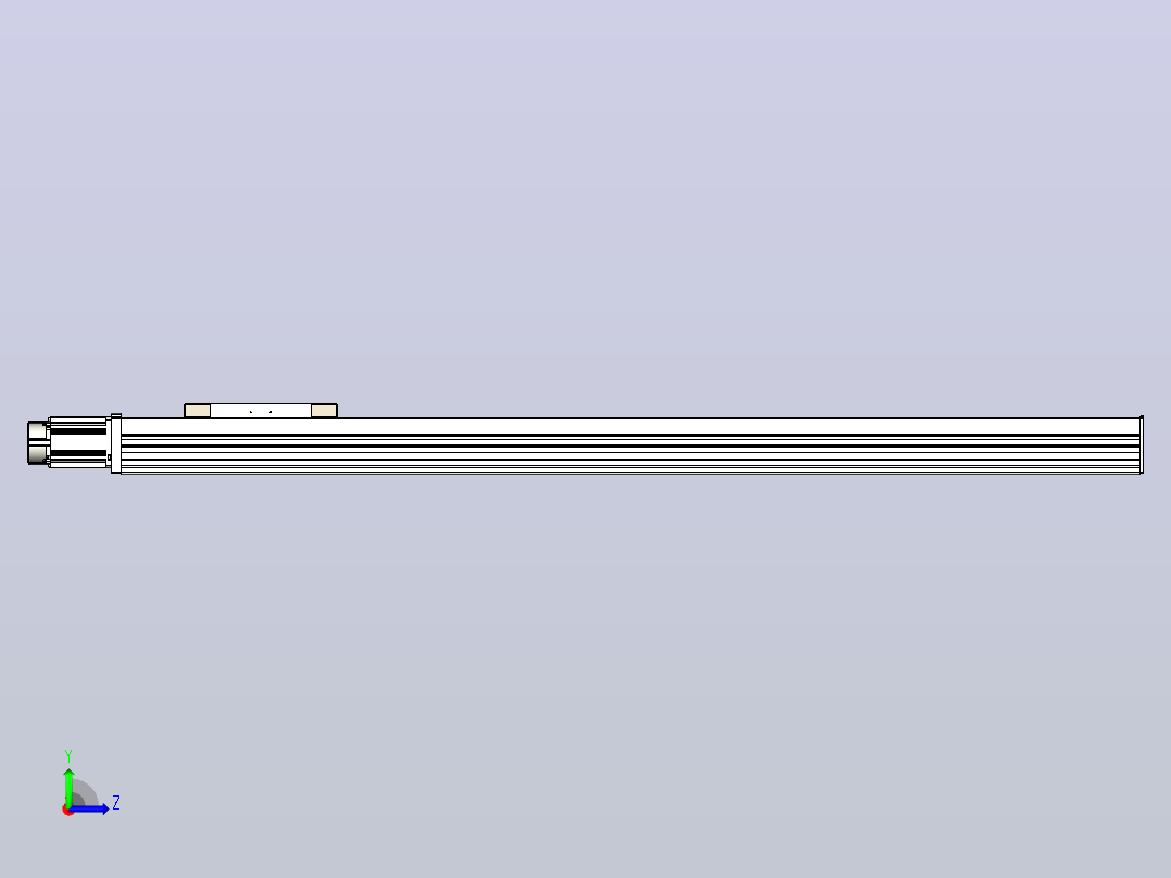 滚珠丝杠直线轴带导轨全封闭TPA-HCR-220D-3210C-L1550-M-Y-P1K-N3左视图