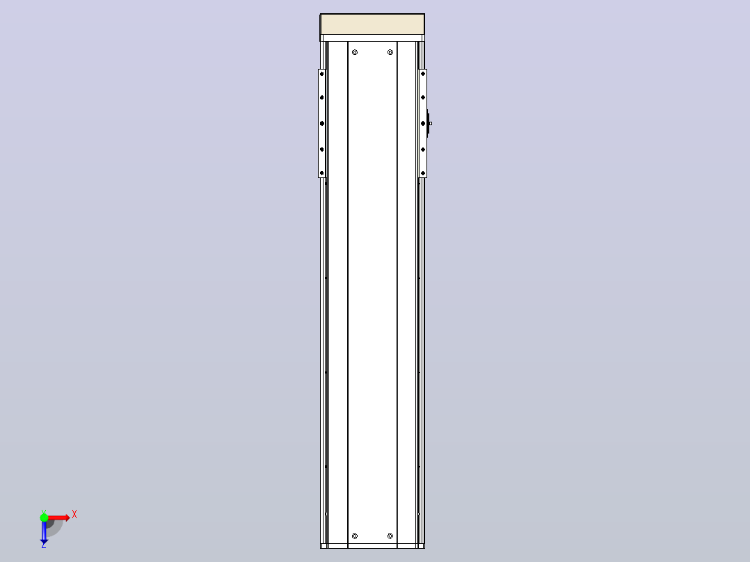 日规模组半封闭丝杆TPA-HNR-220D-3210C-L700-MP-C-P1K-N3俯视图