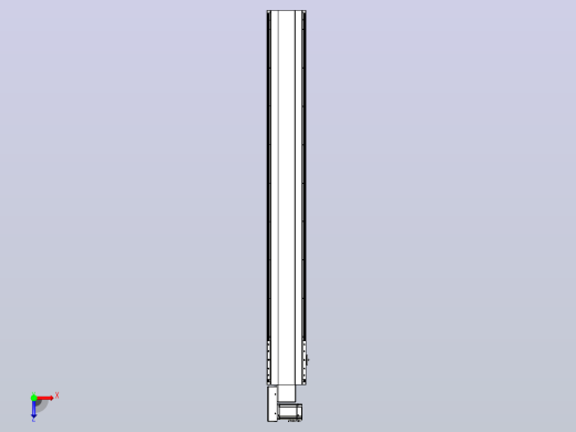 皮带直线轴半封闭可选导轨TPA-HNB-202D-140-L1600-ML-Y-P75-N3俯视缩略图
