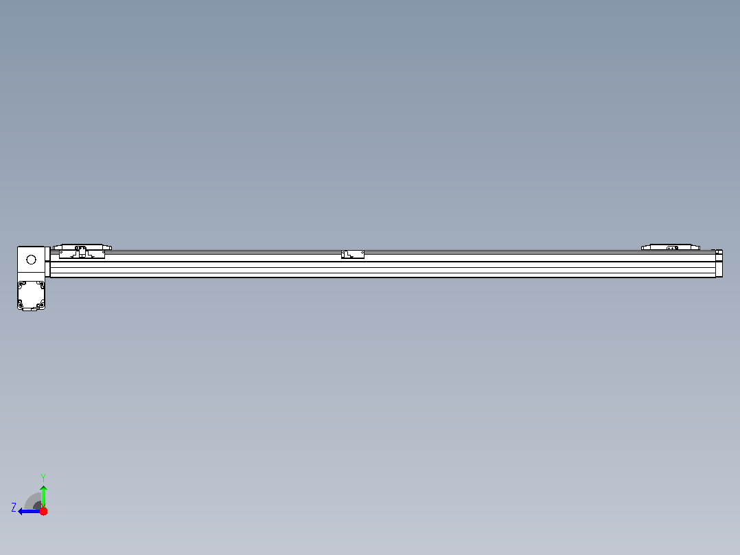皮带直线轴双滑块型TPA-GCBS-80-P60-L600-LP-M20-N3右视图
