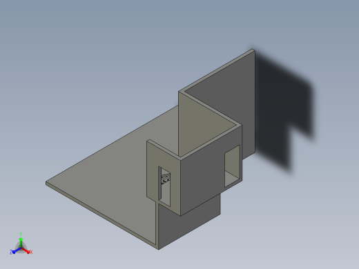 金属板楼梯正等轴测缩略图