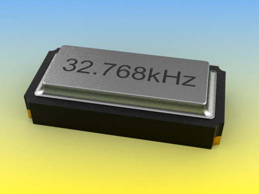 贴片石英晶体SC-32S系列，32，768kHz。尺寸为3.2毫米x 1.5毫米x 0.75毫米缩略图
