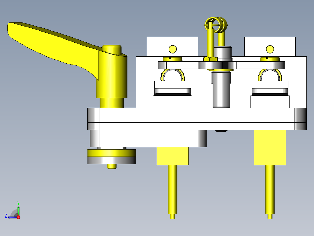 层叠托盘的分离右视图