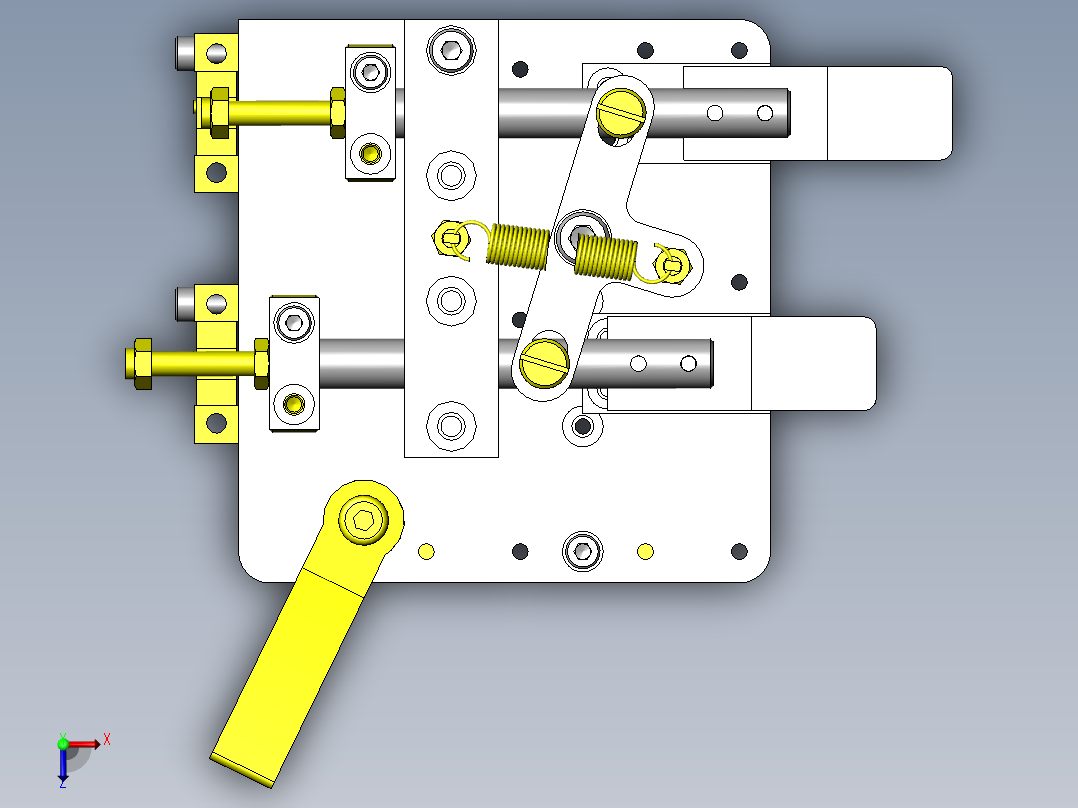 层叠托盘的分离俯视图
