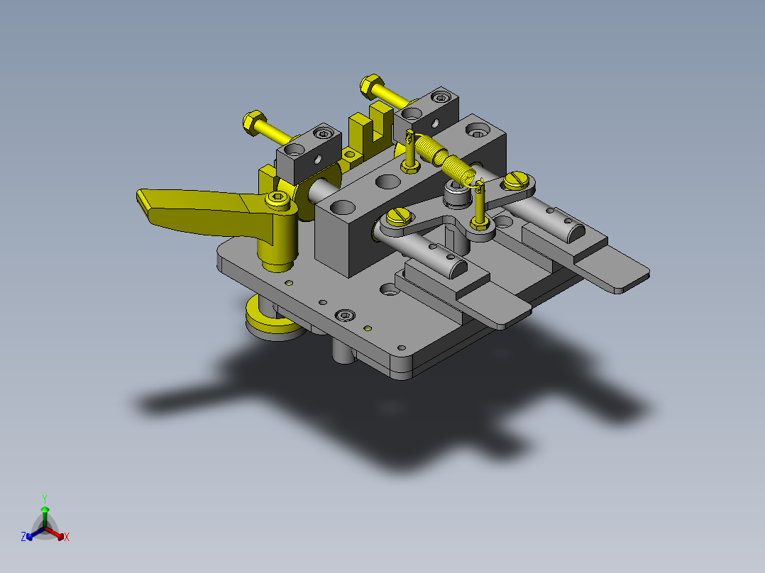 层叠托盘的分离正等轴测图