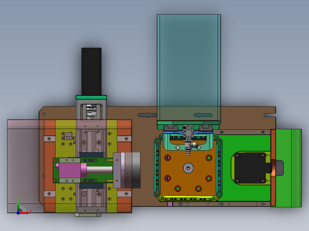 CCD自动检测机含BOM sw17可编辑前视图
