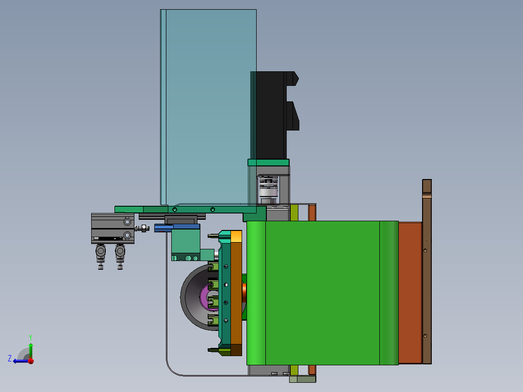 CCD自动检测机含BOM sw17可编辑右视图