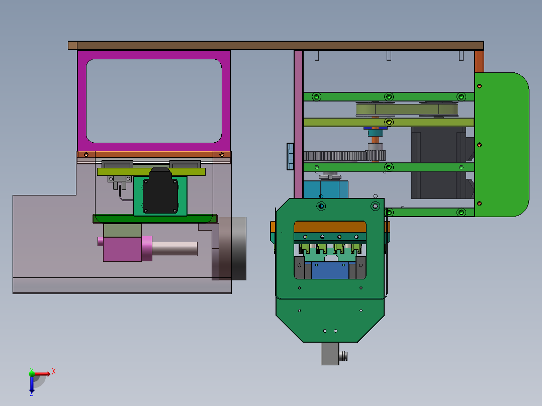 CCD自动检测机含BOM sw17可编辑俯视图