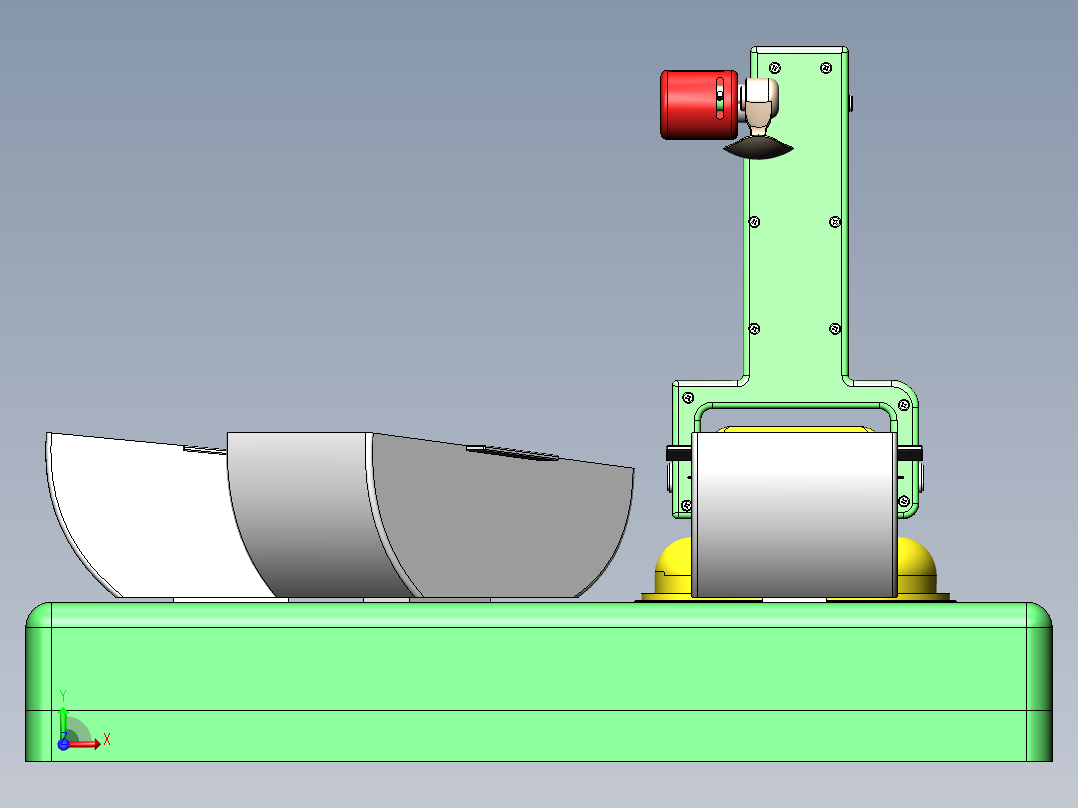自动送餐设备sw16可编辑前视图