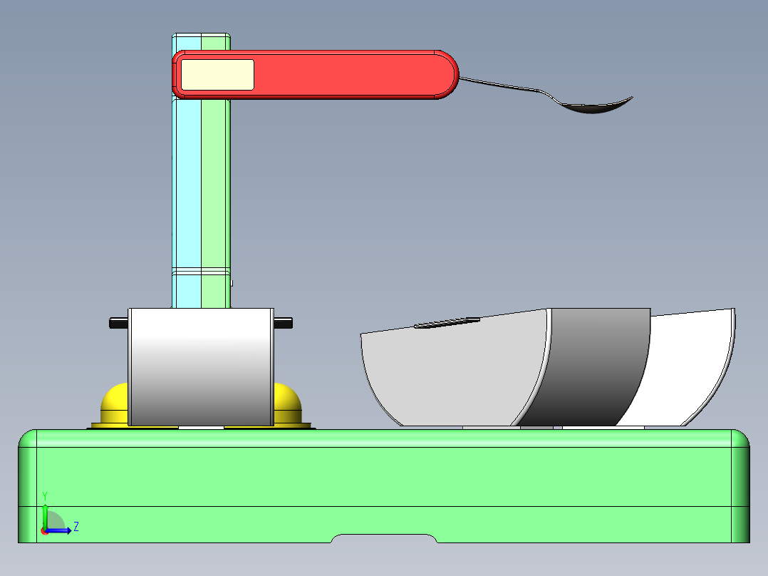 自动送餐设备sw16可编辑左视图