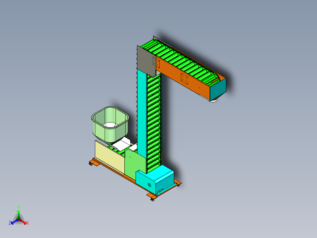 Z形提升机、用于颗粒物料输送