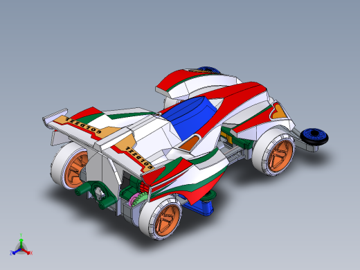 炫酷跑车正等轴测缩略图