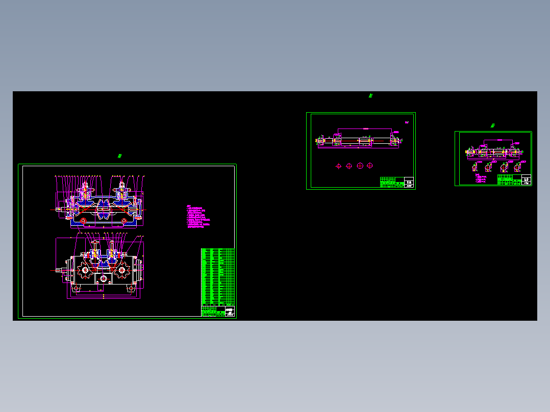 玉米联合收割机左传动箱设计 包含CAD图纸和说明文档参考