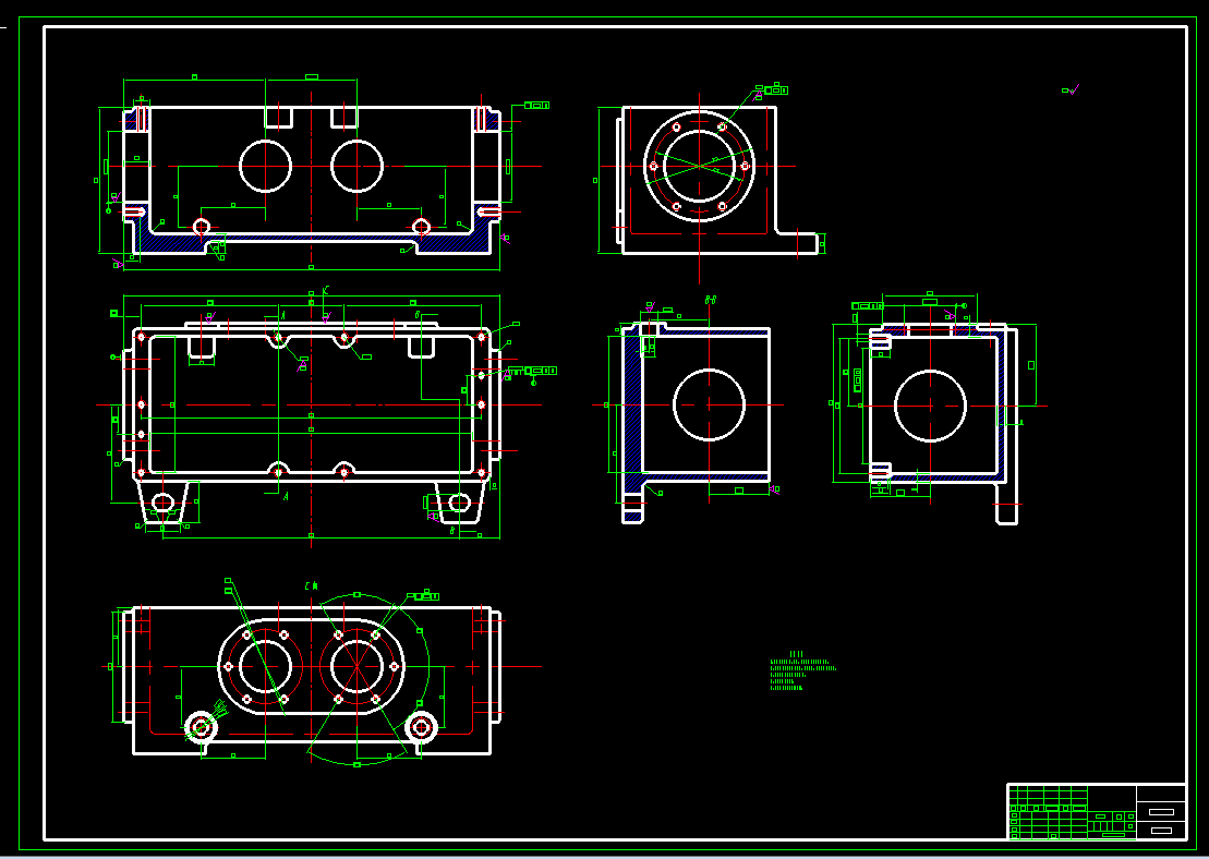 玉米联合收割机左传动箱设计 包含CAD图纸和说明文档参考