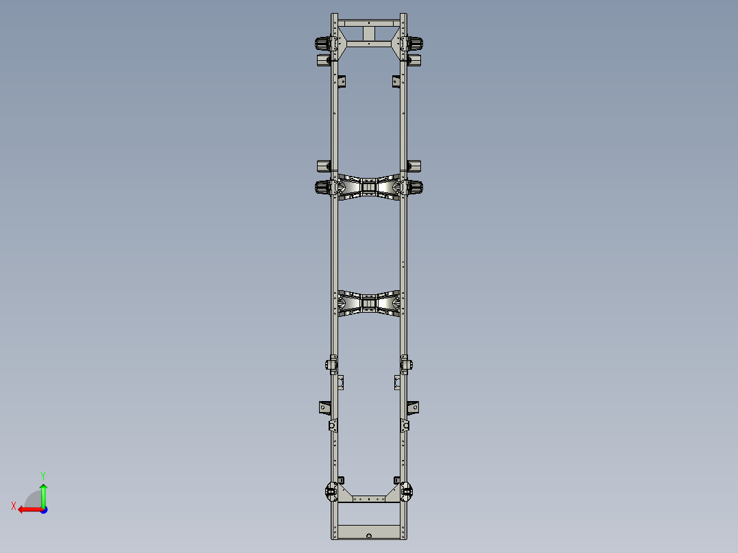 底盘卡车后视图