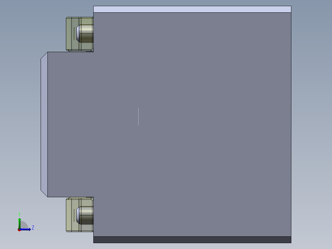 螺丝孔位置度检具左视图
