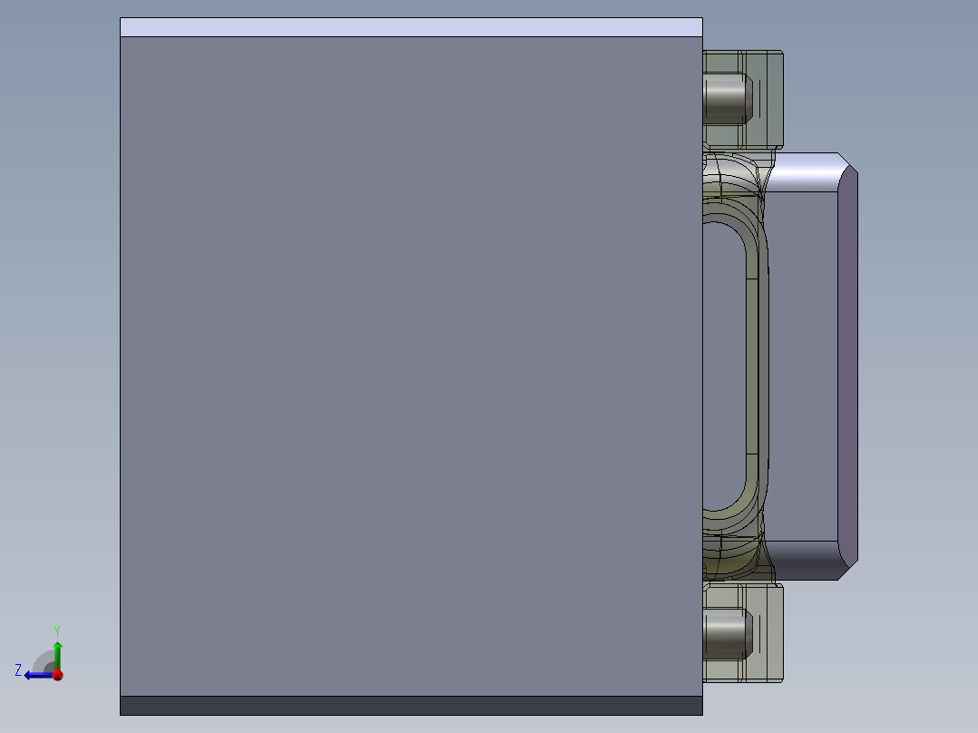 螺丝孔位置度检具右视图