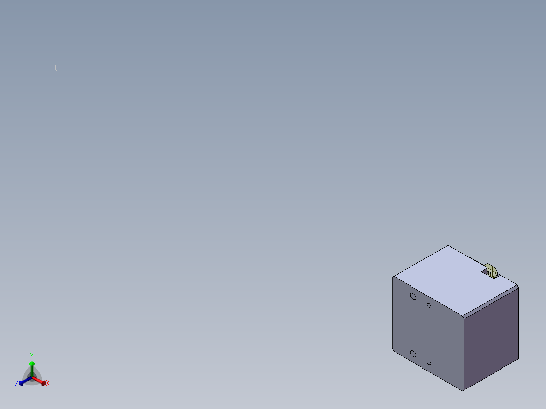 螺丝孔位置度检具正等轴测图