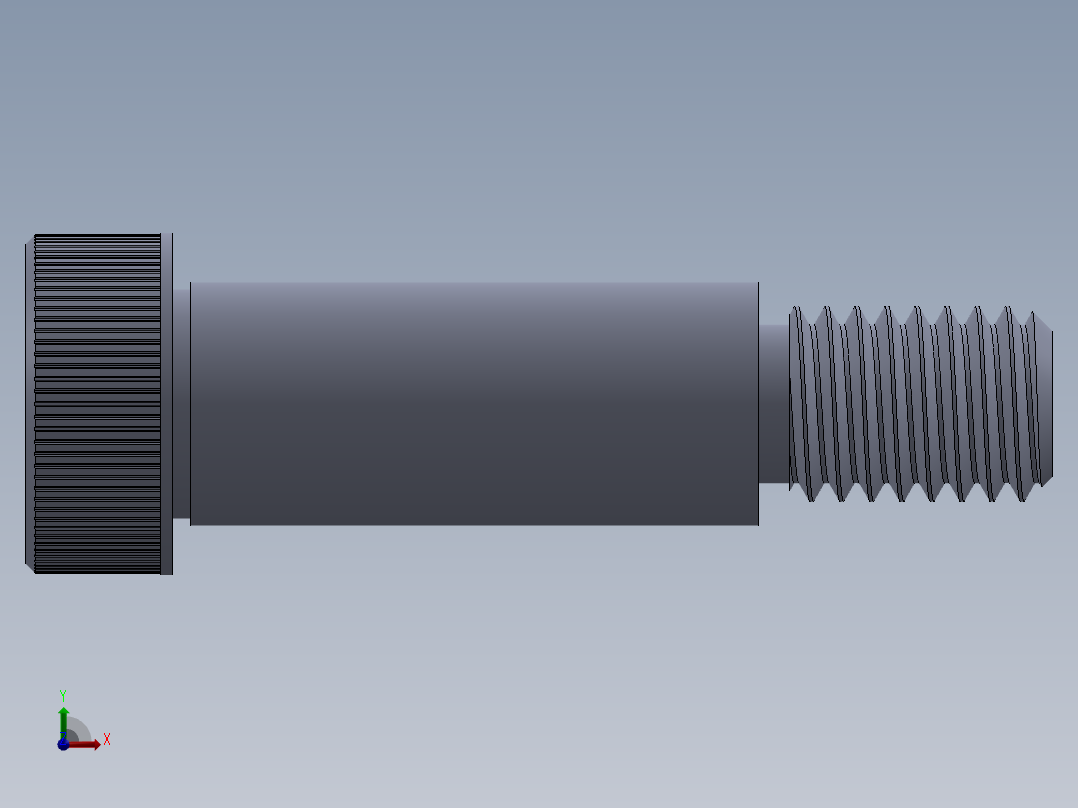 内六角螺螺栓-SB 0.500-13 x1.5.SLDPRT前视图