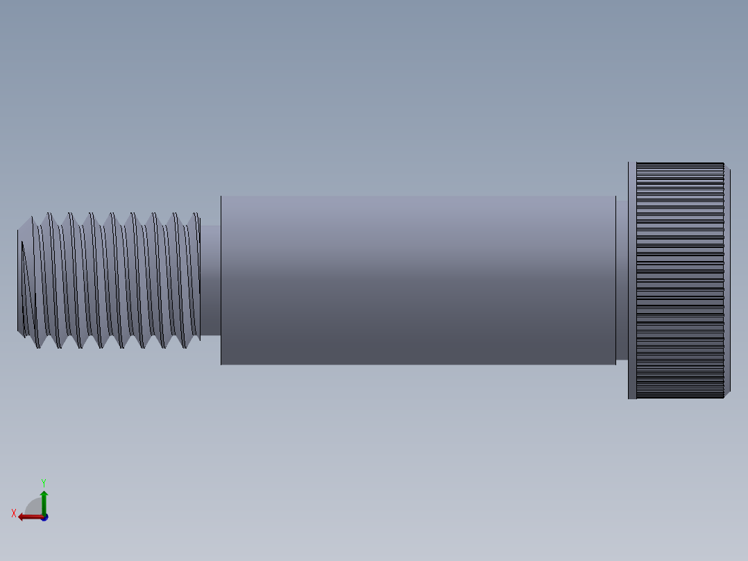 内六角螺螺栓-SB 0.500-13 x1.5.SLDPRT后视图