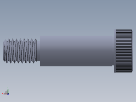 内六角螺螺栓-SB 0.500-13 x1.5.SLDPRT后视缩略图