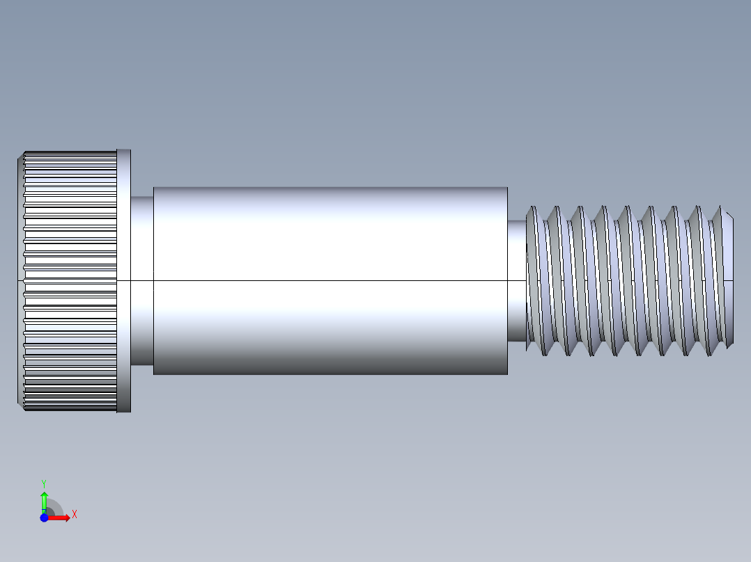 公制SH螺栓选择（DME）-SB DME PM8 x20.STEP前视图
