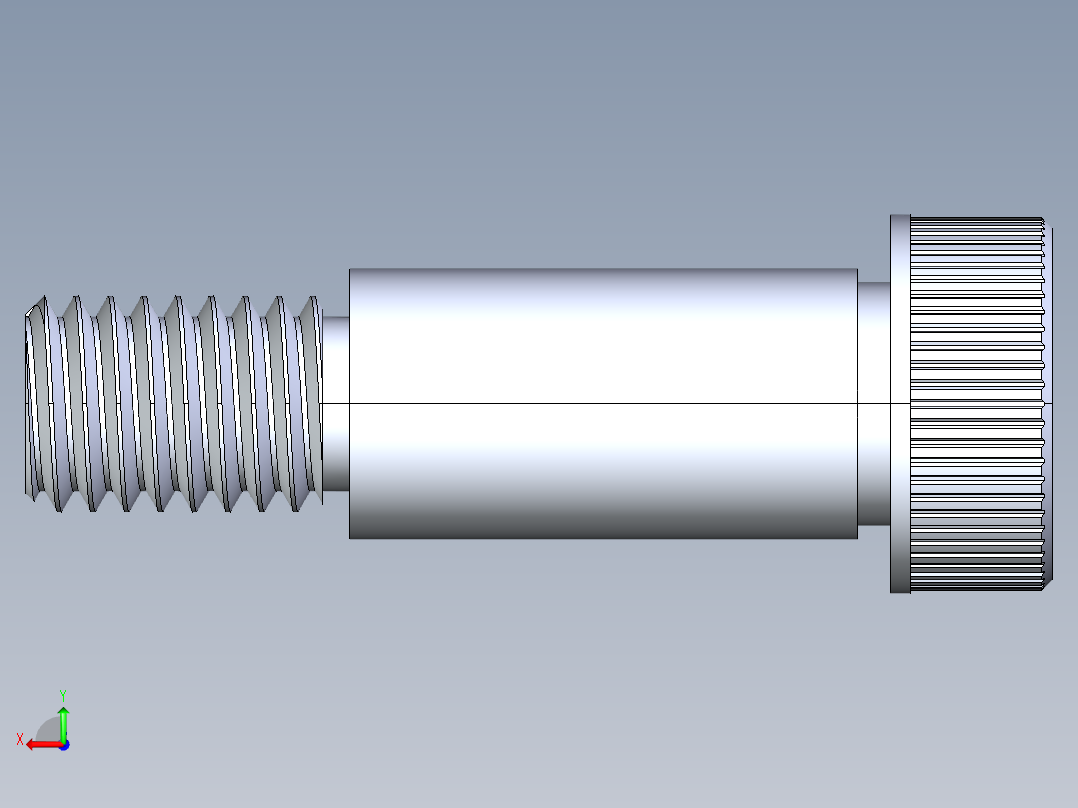 公制SH螺栓选择（DME）-SB DME PM8 x20.STEP后视图