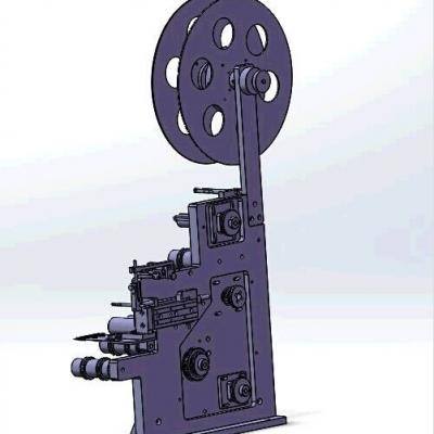 苹果电子产品用的贴标机 非标自动化设备3D图纸3D模型缩略图