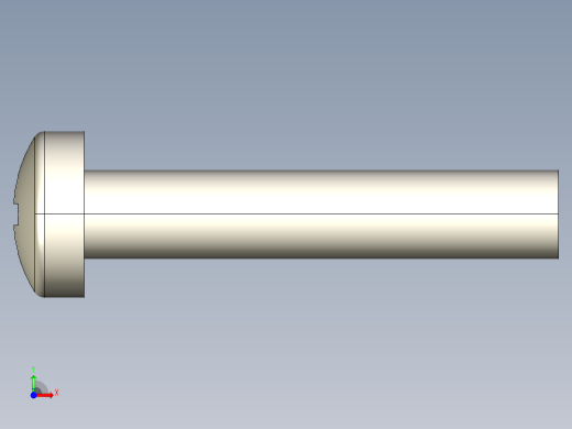 螺丝 M3 十字盘头-M3 x 16 Screw head.STEP前视缩略图