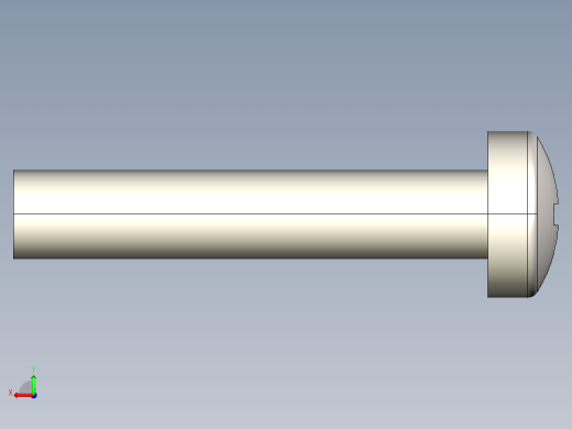螺丝 M3 十字盘头-M3 x 16 Screw head.STEP后视缩略图
