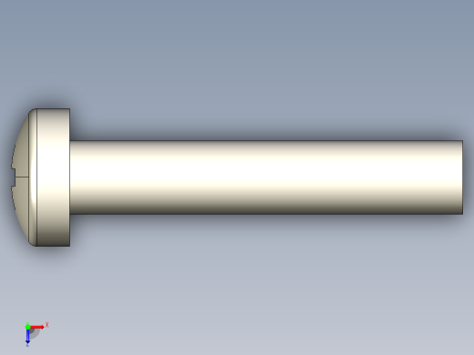 螺丝 M3 十字盘头-M3 x 16 Screw head.STEP俯视缩略图