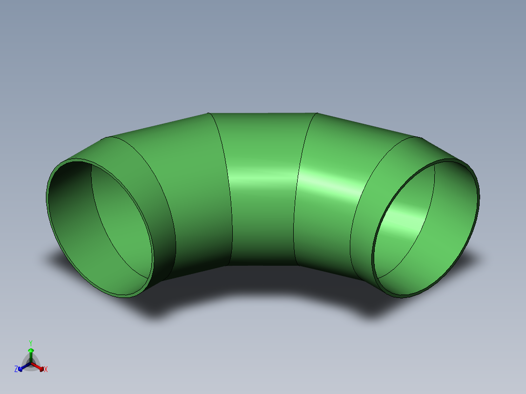 弯头 (14)正等轴测图