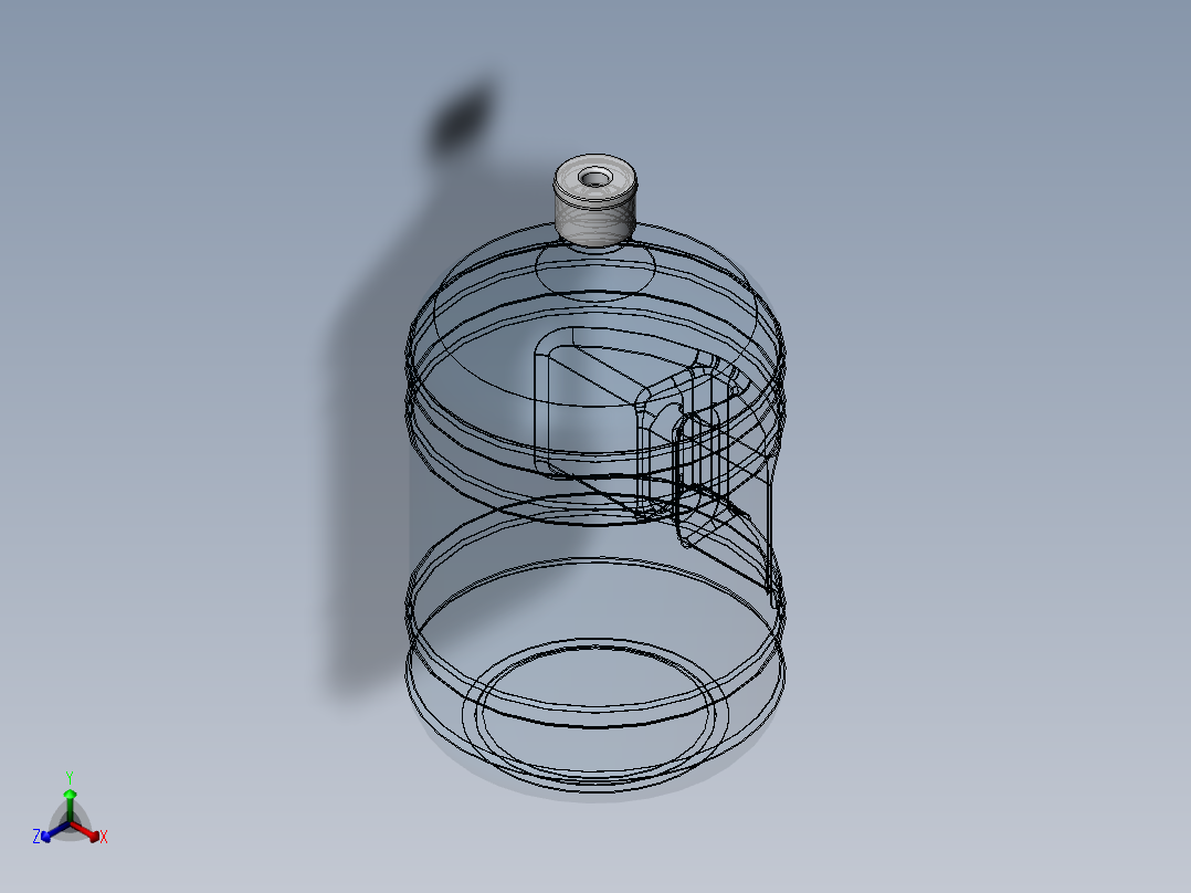 瓶子正等轴测图